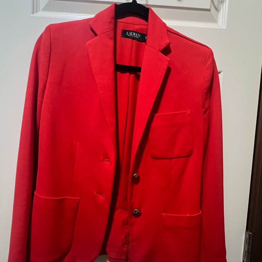 Red WoMen's Blazer